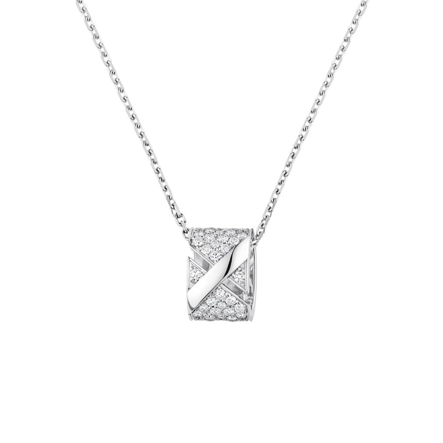 [Love Aura]LIENS EVIDENCE DIAMOND PAVED NECKLACE