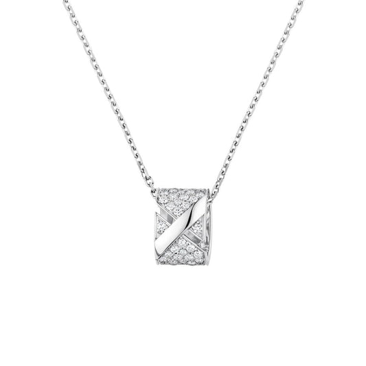 [Love Aura]LIENS EVIDENCE DIAMOND PAVED NECKLACE