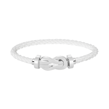 [Love Aura]CHANCE LARGE 8 FIGURE BUCKLE NO DIAMOND BRACELET SILVER