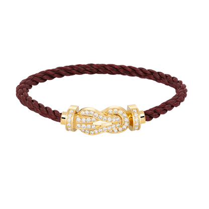 [Love Aura]CHANCE LARGE 8 FIGURE BUCKLE FULLDIAMOND BRACELET GOLD