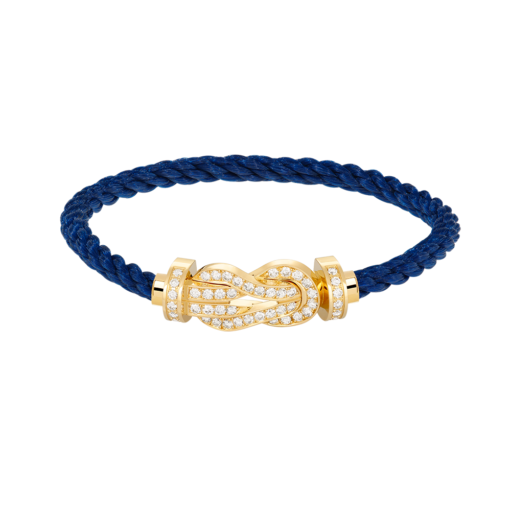 [Love Aura]CHANCE LARGE 8 FIGURE BUCKLE FULLDIAMOND BRACELET GOLD