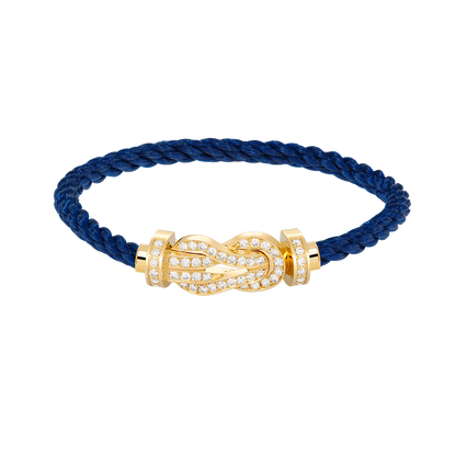 [Love Aura]CHANCE LARGE 8 FIGURE BUCKLE FULLDIAMOND BRACELET GOLD