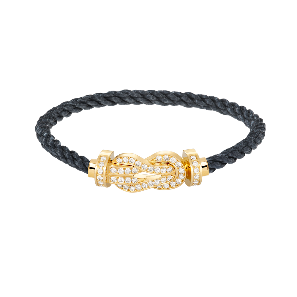 [Love Aura]CHANCE LARGE 8 FIGURE BUCKLE FULLDIAMOND BRACELET GOLD