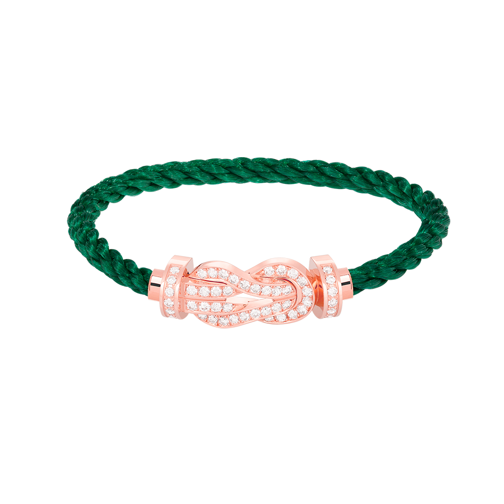 [Love Aura]CHANCE LARGE 8 FIGURE BUCKLE FULL DIAMOND BRACELET ROSE GOLD