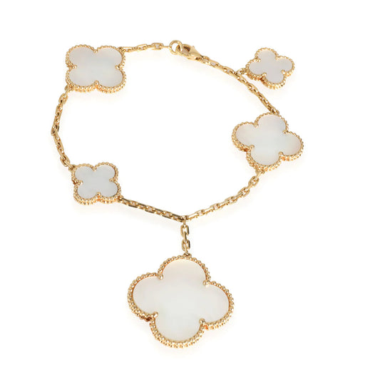 [Love Aura]MAGIC CLOVER MOP GOLD BRACELET 5 MOTIFS