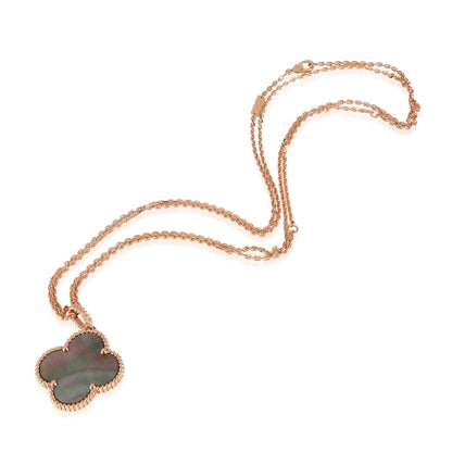 [Love Aura]CLOVER 25MM GOLD DARK MOP BIG CLOVER NECKLACE