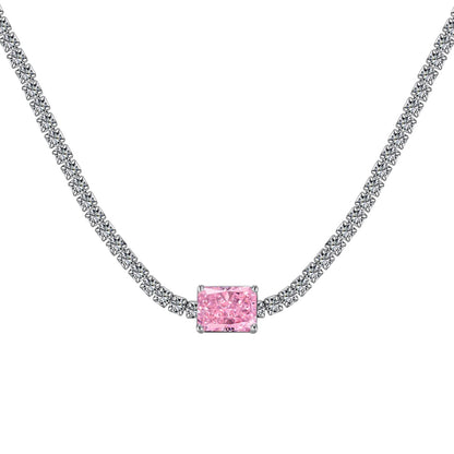 [Love Aura]2.0 carat Ornate Emerald Cut Necklace