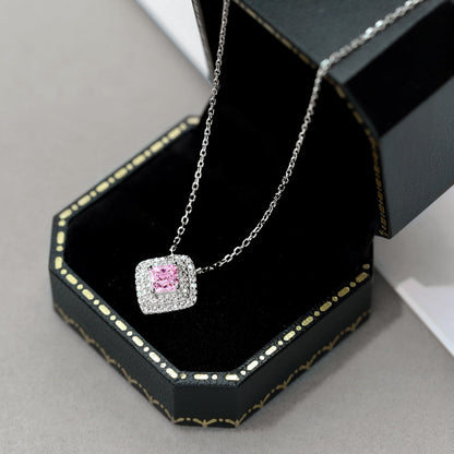 [Love Aura]Sparkling Asscher Cut Necklace