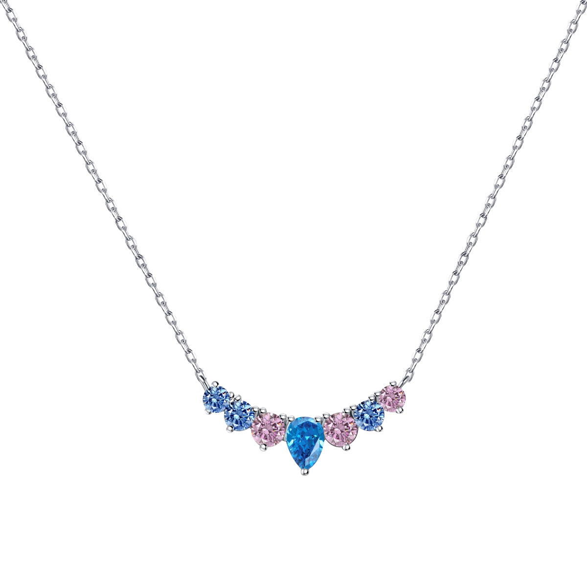 [Love Aura]Dainty Colorful Heart Necklace