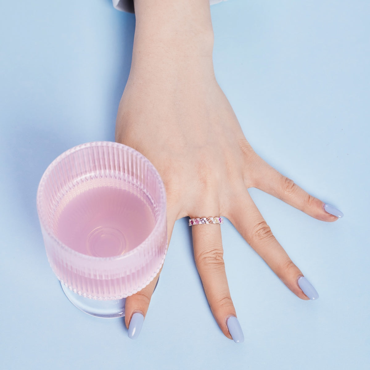 [Love Aura]Delicate Vibrant Emerald Cut Daily Ring