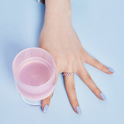 [Love Aura]Delicate Vibrant Emerald Cut Daily Ring