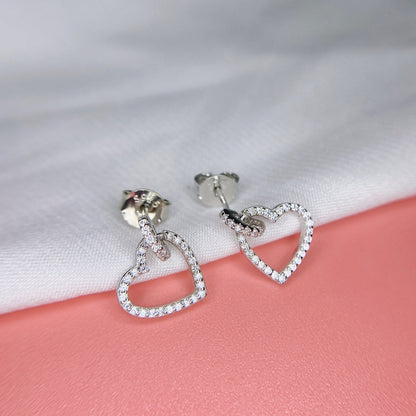 [Love Aura]Dainty Heart Shape Earrings