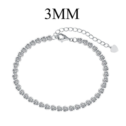 [Love Aura]Ornate  Sparkling Round Cut Daily Bracelet