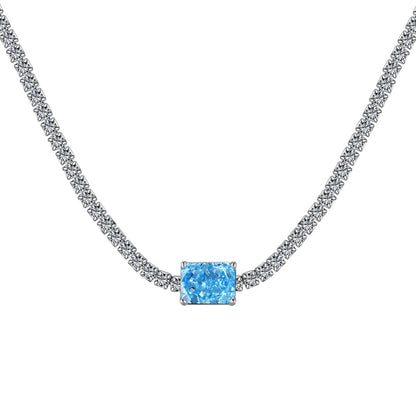 [Love Aura]2.0 carat Ornate Emerald Cut Necklace