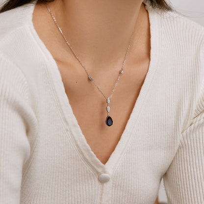 [Love Aura]Dazzling Pear Cut Necklace