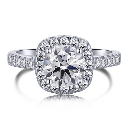 [Love Aura]Dazzling Resplendent Round Cut Wedding Ring