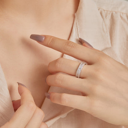 [Love Aura]Delicate Colorful Round Cut Daily Ring