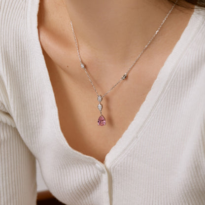 [Love Aura]Dazzling Pear Cut Necklace