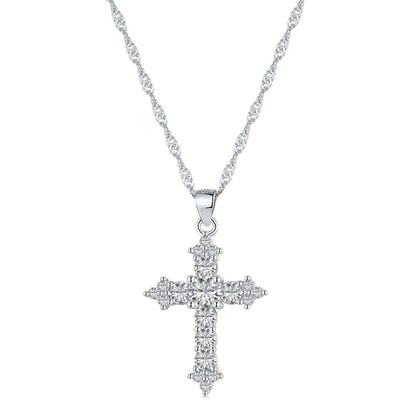 [Love Aura]Delicate Cross Shape Necklace