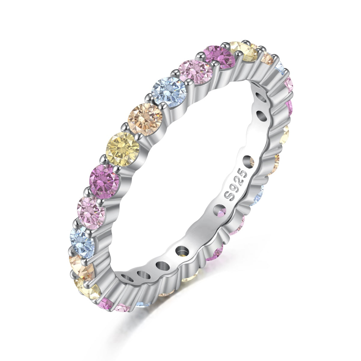 [Love Aura]Dazzling Resplendent Round Cut Party Ring