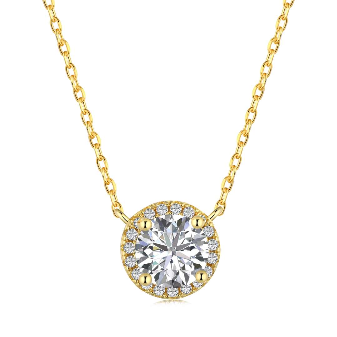 [Love Aura]Luxurious Round Cut Necklace
