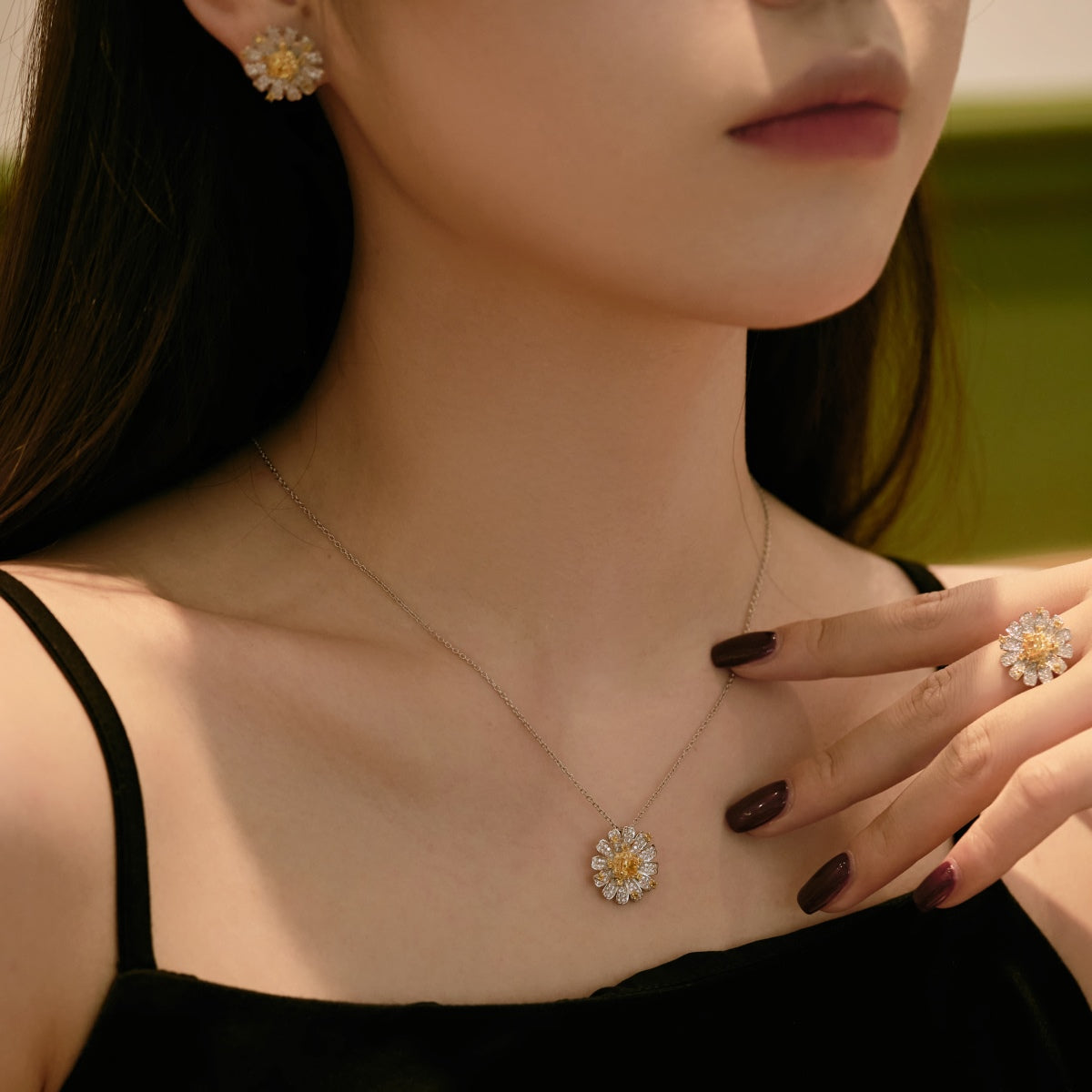 [Love Aura]Exquisite Daisy Necklace