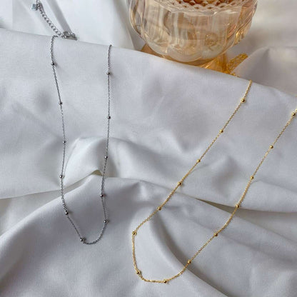 [Love Aura]Small Bead Clavicle Chain Simple Necklace