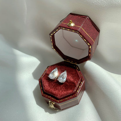 [Love Aura]Ornate Water Drop Shape Earrings