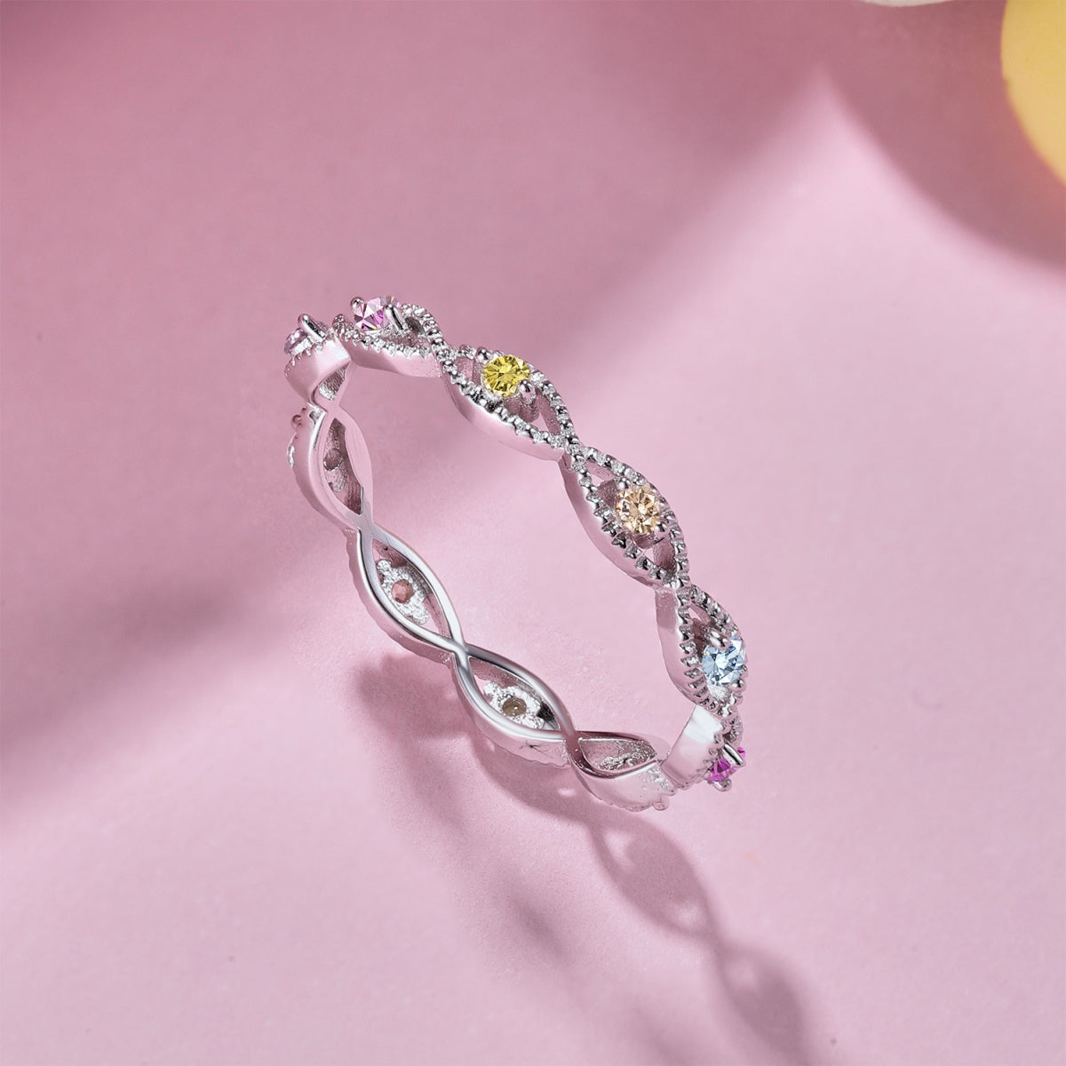 [Love Aura]Elegant Energetic Round Cut Daily Ring
