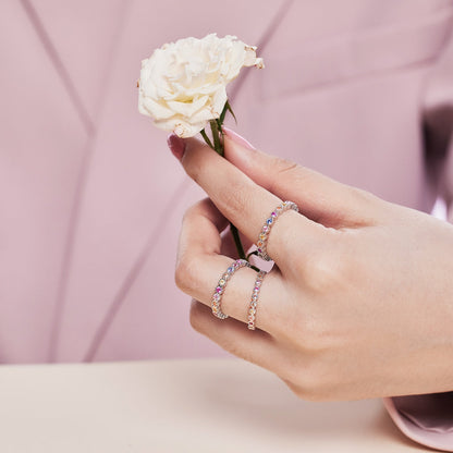 [Love Aura]Elegant Energetic Round Cut Daily Ring