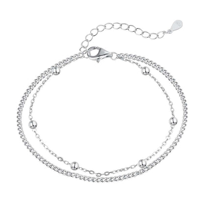 [Love Aura]Delicate Bead Double Layer Bracelet