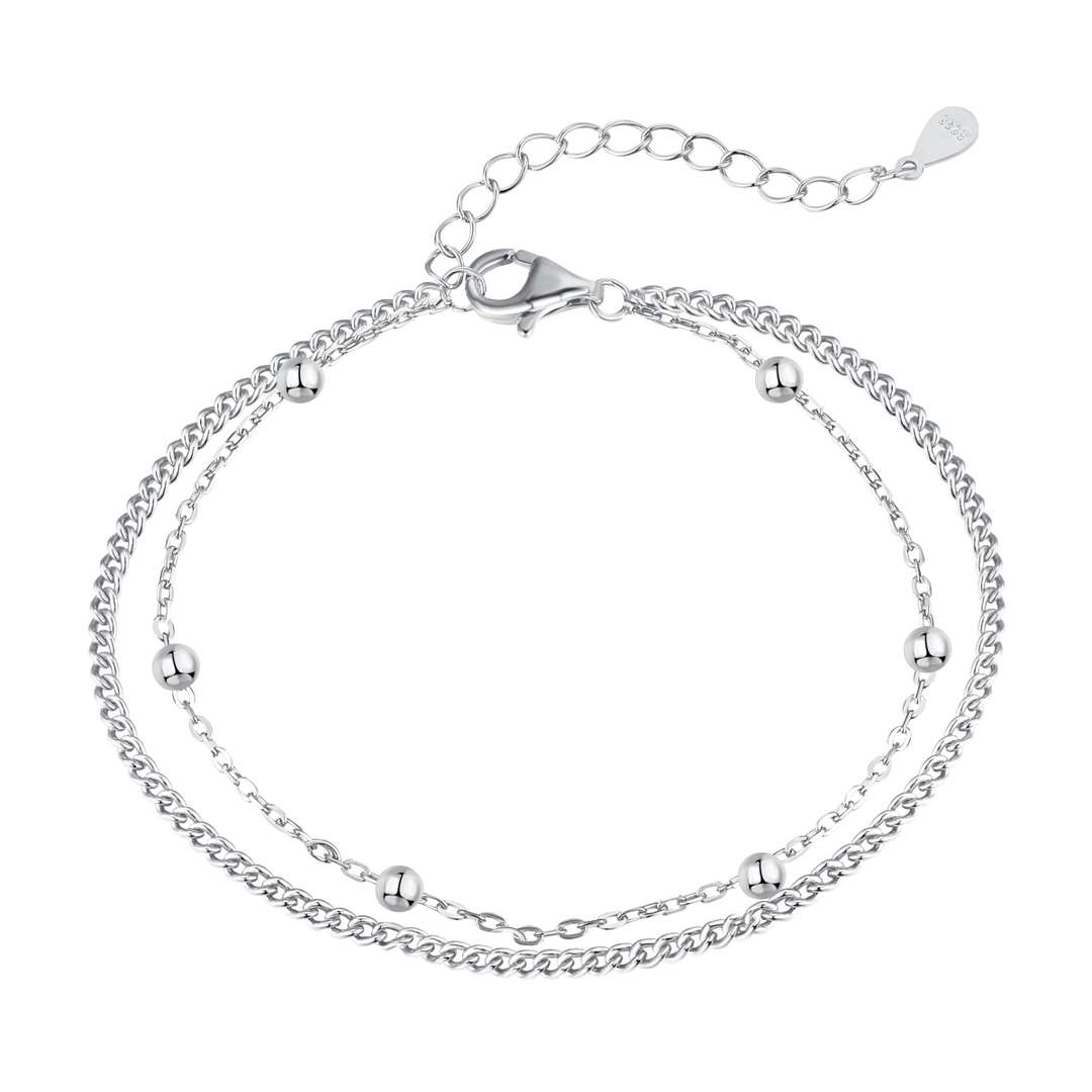 [Love Aura]Delicate Bead Double Layer Bracelet