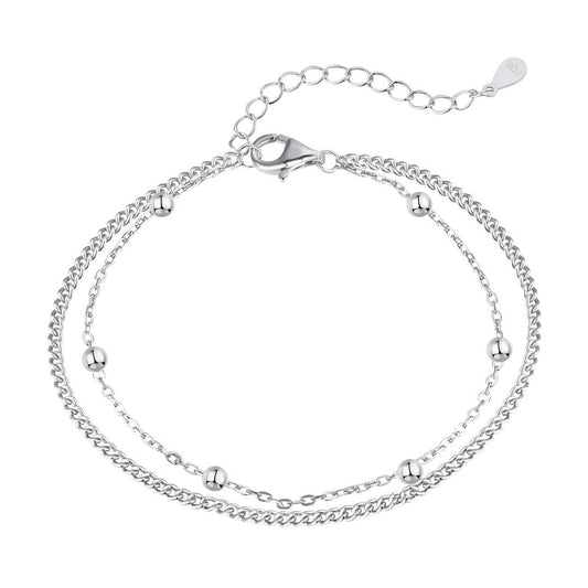 [Love Aura]Delicate Bead Double Layer Bracelet