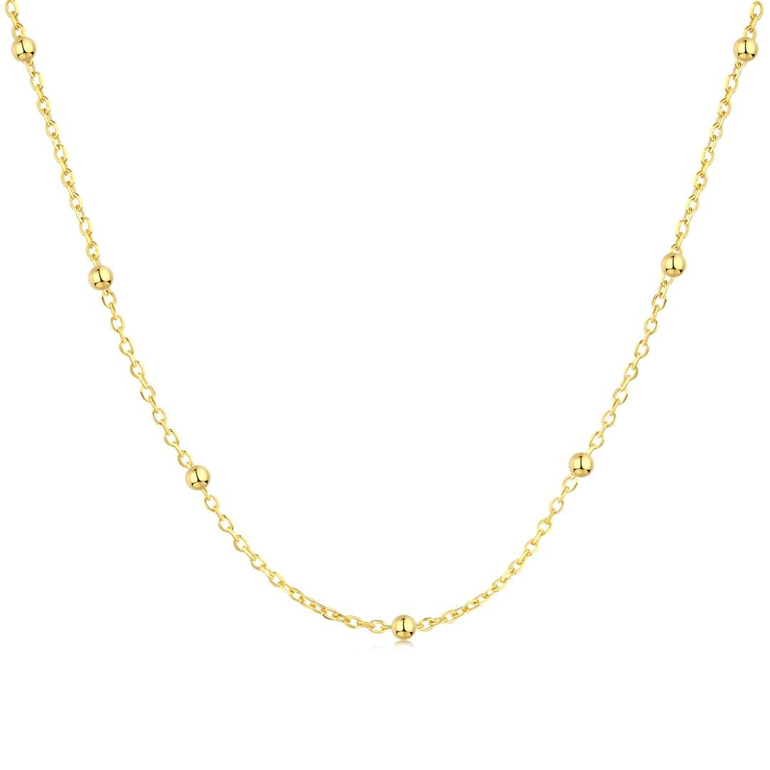 [Love Aura]Small Bead Clavicle Chain Simple Necklace
