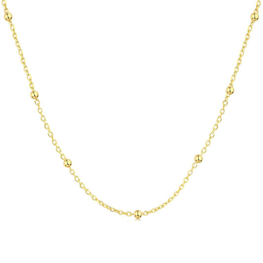 [Love Aura]Small Bead Clavicle Chain Simple Necklace
