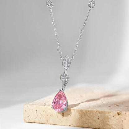 [Love Aura]Dazzling Pear Cut Necklace