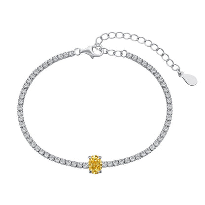 [Love Aura]0.75 Carat Exquisite Oval Cut Daily Bracelet