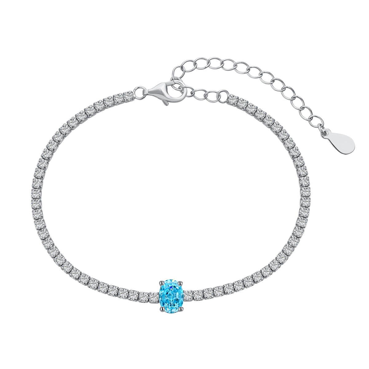 [Love Aura]0.75 Carat Exquisite Oval Cut Daily Bracelet