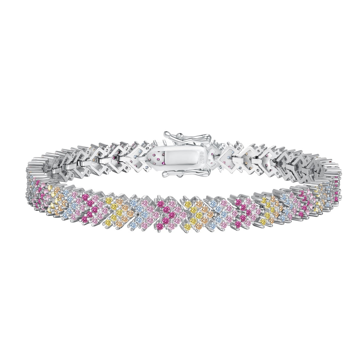 [Love Aura]Ornate Sparkling Round Cut Party Bracelet
