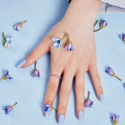 [Love Aura]Dazzling Resplendent Round Cut Party Ring