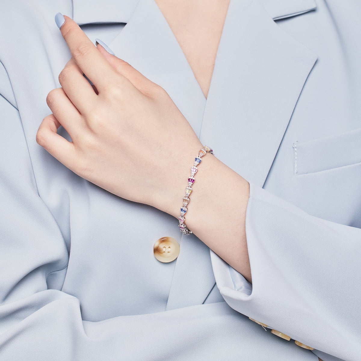 [Love Aura]Radiant Water Drop Shape Daily Bracelet