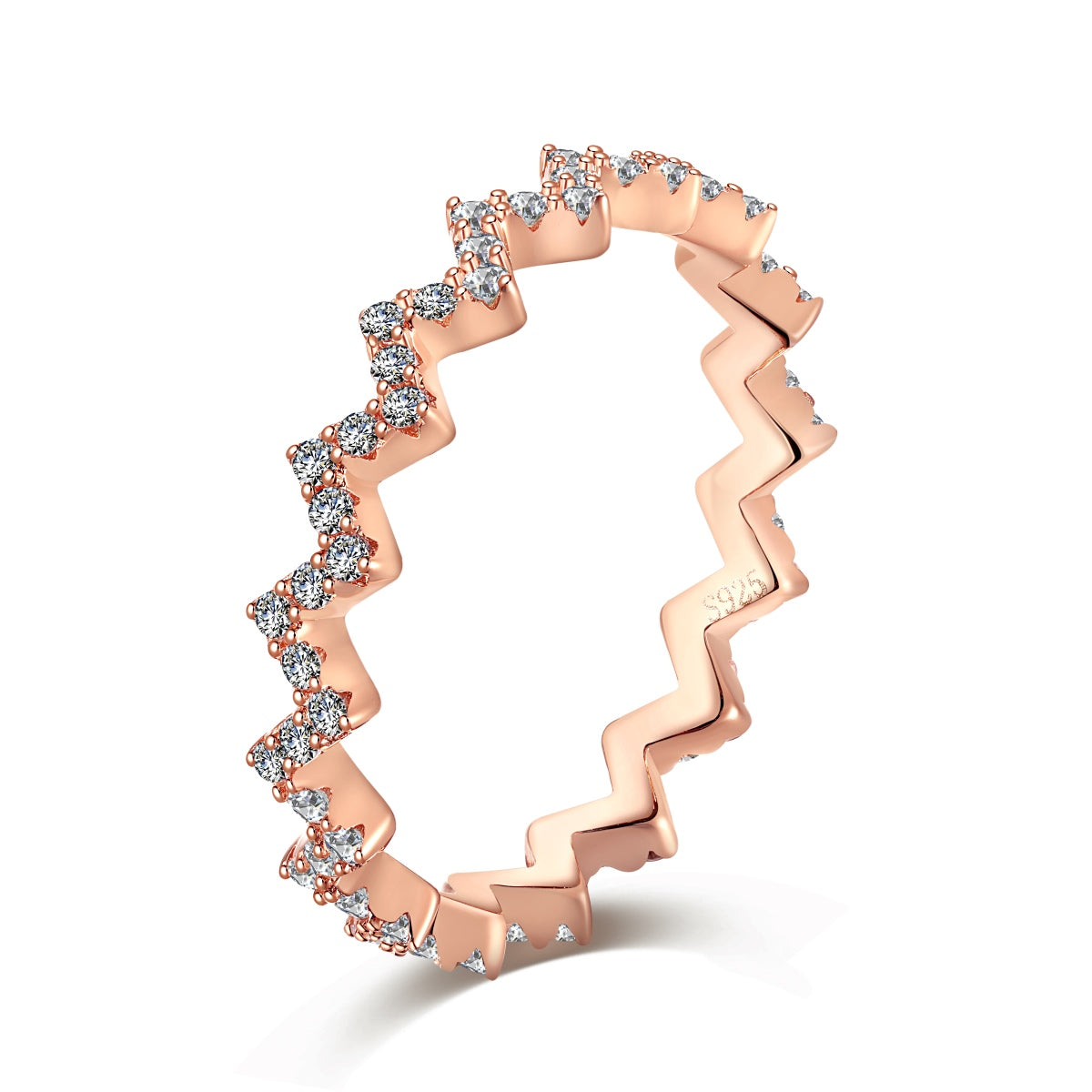 [Love Aura]Delicate Enchanting Wave Shape Daily Ring