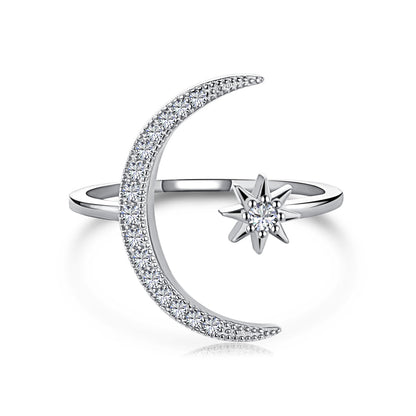 [Love Aura]Eternity Moon & Star Ring