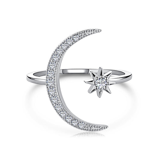 [Love Aura]Eternity Moon & Star Ring