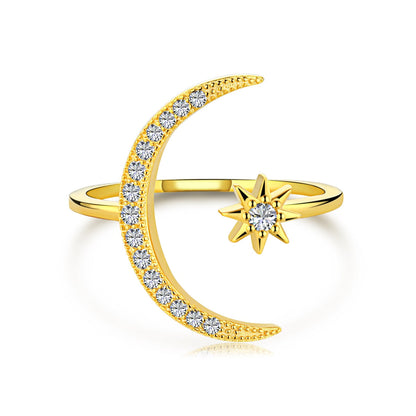 [Love Aura]Eternity Moon & Star Ring