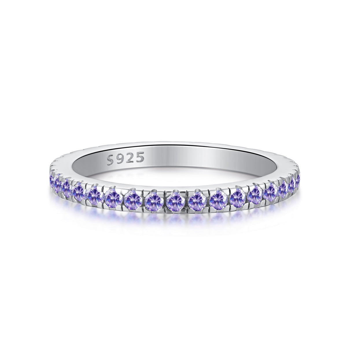 [Love Aura]Delicate Sparkling Round Cut Daily Ring