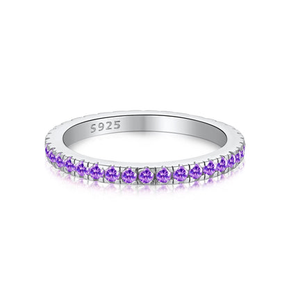 [Love Aura]Delicate Sparkling Round Cut Daily Ring