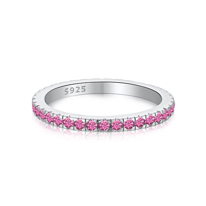 [Love Aura]Delicate Sparkling Round Cut Daily Ring