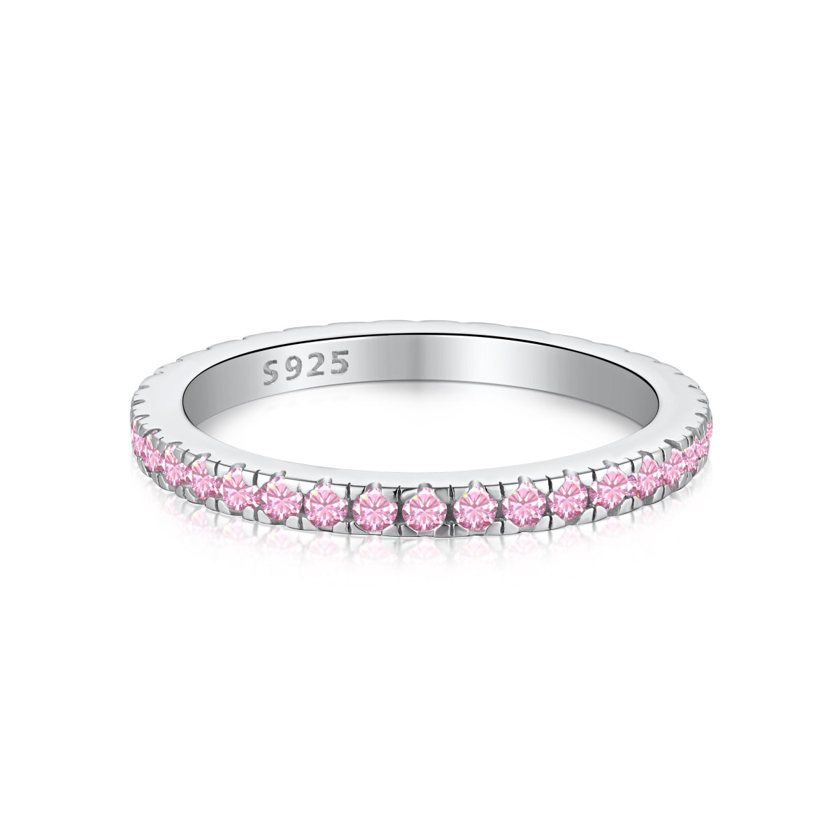 [Love Aura]Delicate Sparkling Round Cut Daily Ring