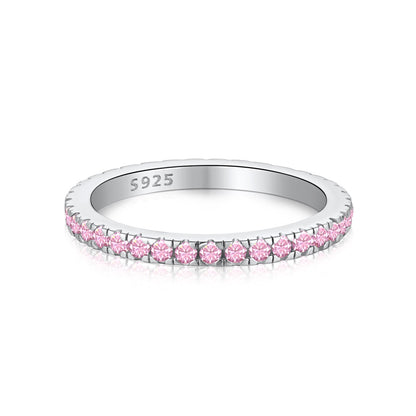 [Love Aura]Delicate Sparkling Round Cut Daily Ring